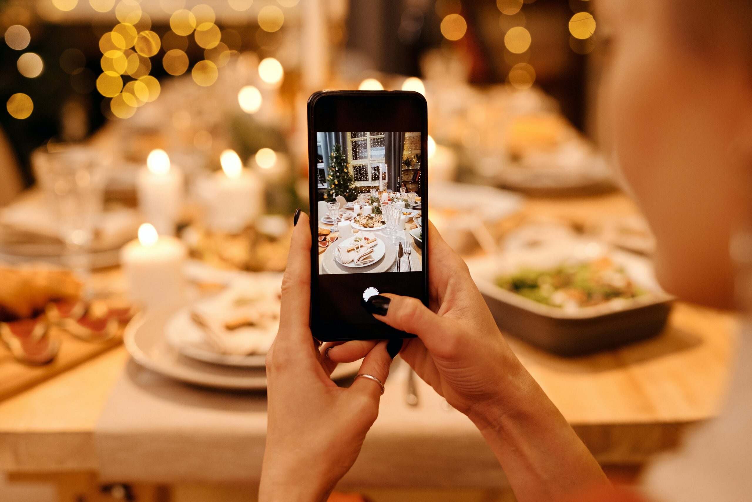 Décoration de table de Noël